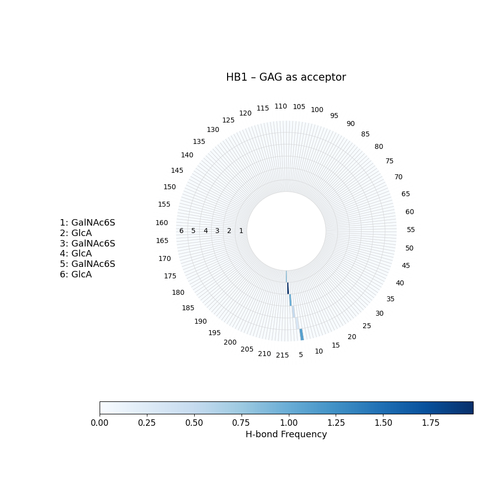 H-Bonds GAG as Donor Plot