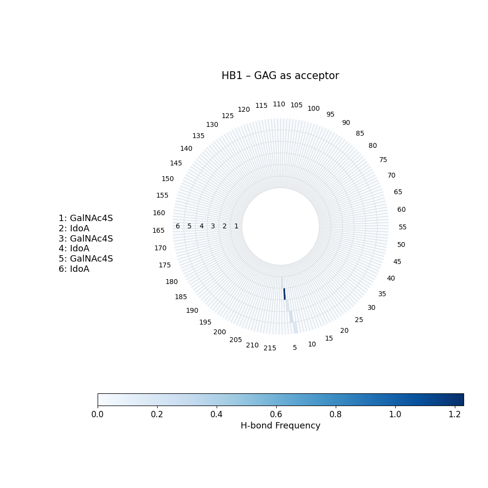 H-Bonds GAG as Donor Plot