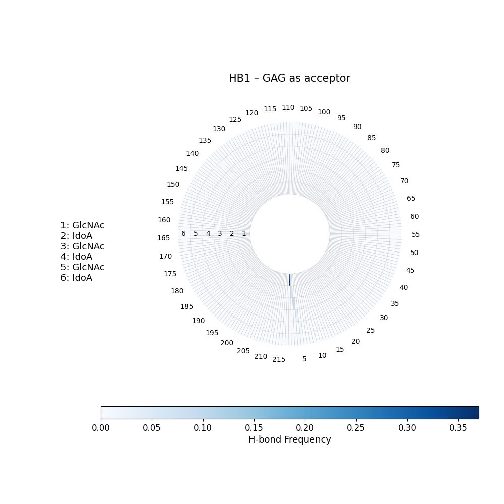 H-Bonds GAG as Donor Plot