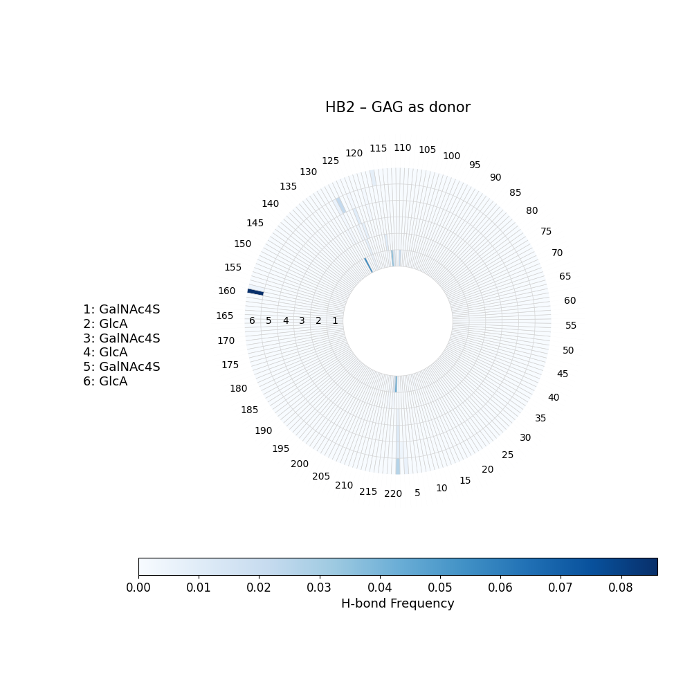 H-Bonds GAG as Acceptor Plot